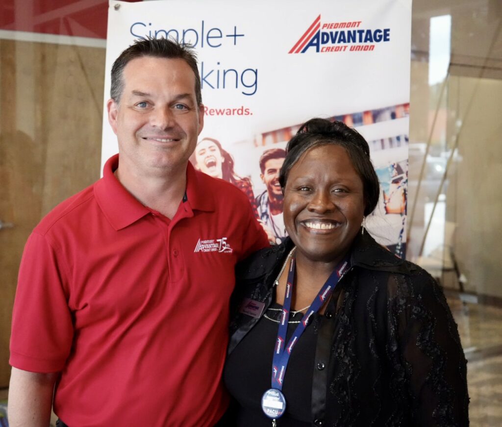 PACU President & CEO Dion Williams and Greensboro Branch Manager Sharnell Hairston during our Member Appreciation Day event.